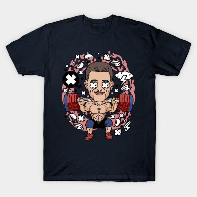 barber body building T-Shirt by Mako Design 